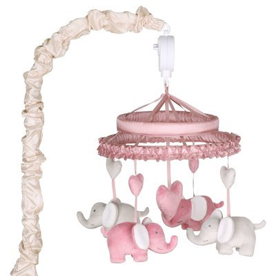 The Peanut Shell Bella Elephant Musical Mobile