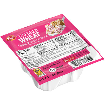 Post® Shredded Wheat Frosted Strawberry Cereal 1 oz. Bowl