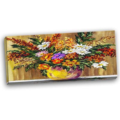Design Art Designart Wild Flowers In A Pot Floral Art CanvasPrint