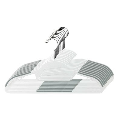 Rebrilliant Non-Slip Hanger Color: Gray/white