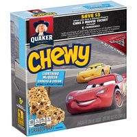 Quaker® Chewy Lightning Mcqueen Cookies & Cream Granola Bars