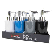 Home Basics Plastic Soap Dispenser Color: Gray