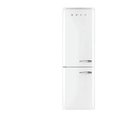 Smeg White 11.7 Cu. Ft. Retro Refrigerator with Bottom Freezer - Left Hinge