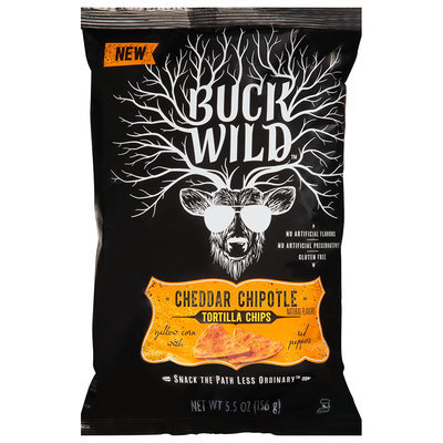 Buck Wild™ Cheddar Chipotle Tortilla Chips 5.5 oz. Bag