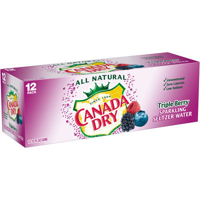 Canada Dry Triple Berry Sparkling Seltzer Water
