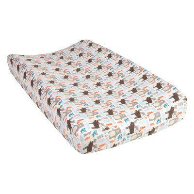 Test Trend Lab Scandi Forest Deluxe Flannel Changing Pad Cover, Multi-Colored
