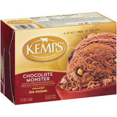 Kemps® Chocolate Monster Reduced Fat Ice Cream 1.75 qt. Carton