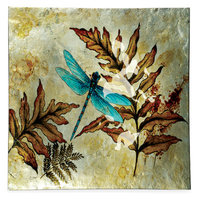August Grove Decorative Square Glass Plate (Set of 3) Size: 13