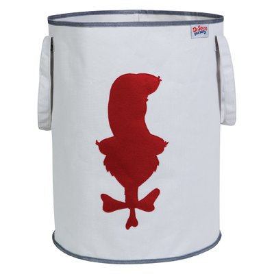 Test Dr. Seuss by Trend Lab Cat in the Hat Storage Tote, Grey