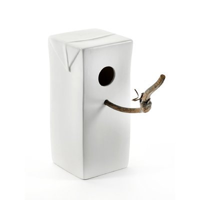 Bidkhome Serax Porcelain Bird Cage with Handle