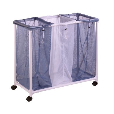 Rebrilliant 3 Bag Rolling Laundry Sorter