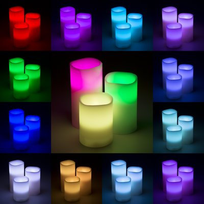 Latitude Run 3 Piece Vanilla Flameless Candle Set
