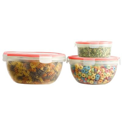 Rebrilliant Round 6 Container Food Storage Set with Lid