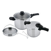Koch Systeme By Carl Schmidt Sohn Prepro 6 Piece Stainless Steel Pressure Cooker Set