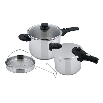 Koch Systeme By Carl Schmidt Sohn Prepro 6 Piece Stainless Steel Pressure Cooker Set