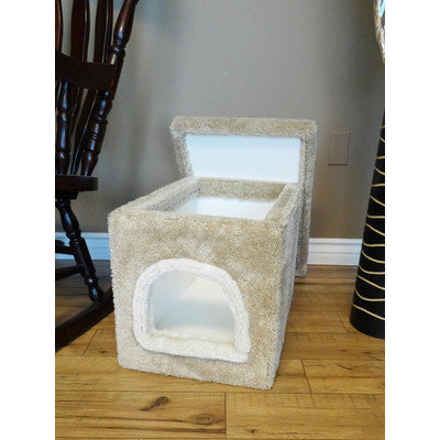 New Cat Condos Premier Litter Box Enclosure Color: Beige