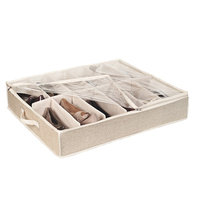 Rebrilliant Under-the-Bed Shoe Box Color: Dusty Blue
