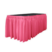 La Linen Table Skirt Color: Hot Pink