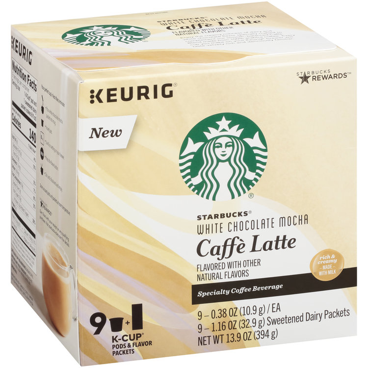 Starbucks® White Chocolate Mocha Caffe Latte Specialty Coffee Beverage