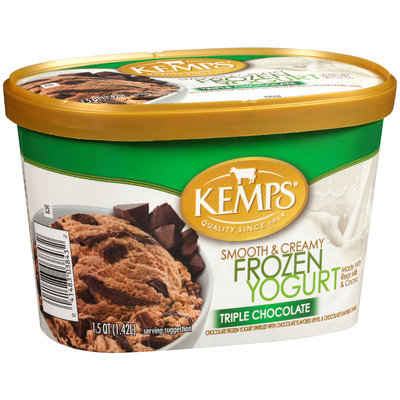 Kemps® Smooth & Creamy Triple Chocolate Frozen Yogurt 1.5 qt. Tub
