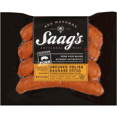 Saag's™ Uncured Polish Sausage 12 oz. Pack