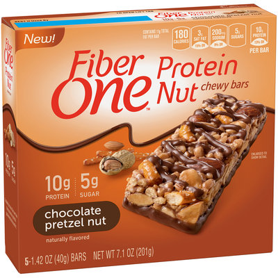 Fiber One Chocolate Pretzel Nut Protein Nut Chewy Bars