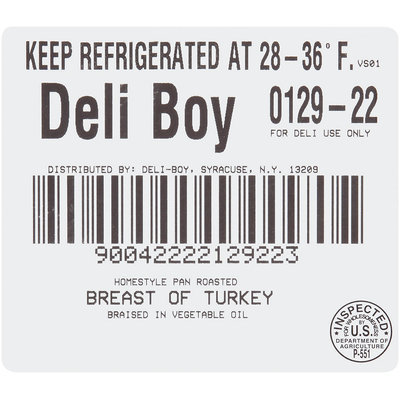 Deli Boy Homestyle Pan Roasted Breast of Turkey 1 ct Package