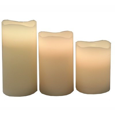 Darby Home Co 3 Piece Unscented Flameless Candle Set