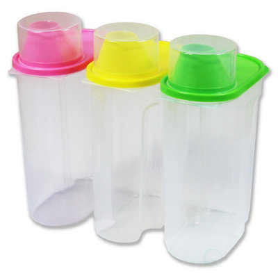 Basicwise Plastic Food Saver Cereal Storage Container