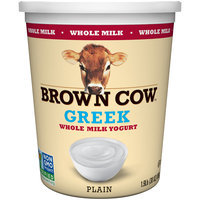 Brown Cow™ Greek Plain Whole Milk Yogurt 1.9 lb. Tub