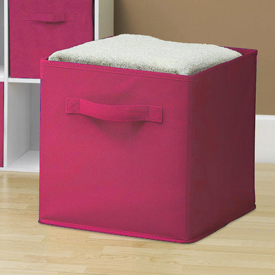 Ggi International Sorbus Collapsible Foldable Storage Cube Basket Bin Color: Pink
