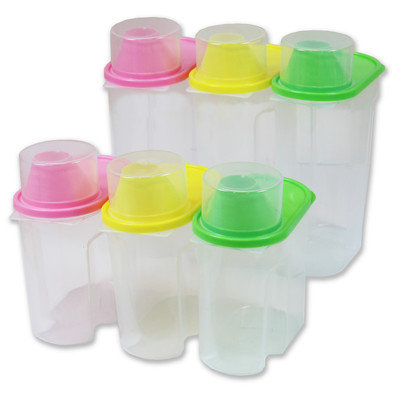 Basicwise Plastic Food Saver Kitchen Food Cereal Storage Container