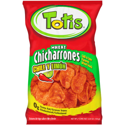 Totis® Wheat Chicharrones Chili & Lime Flavored Wheat Snack 5.35 oz. Bag