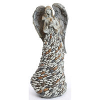 Red Barrel Studio Alwin Angel Holding Bird Figurine