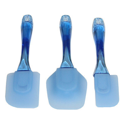 Basicwise 3 Piece Silicone Spatula Set