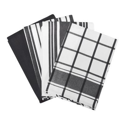 All Clad All-Clad Black Set of 4 Woven Kitchen Towels