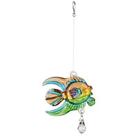 Highland Dunes Appel Fantasy Glass Coral Fish Color: Tropical