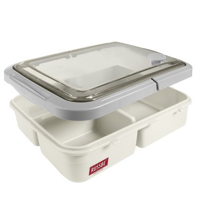 Perfect Seal 1.6 qt. Russbe Bento Box -Bone White