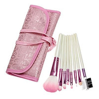 Makeup Brushes 8 Pcs Synthetic Foundation Powder Concealers Eyeshadow Makeup Tools with Cosmetic Bag