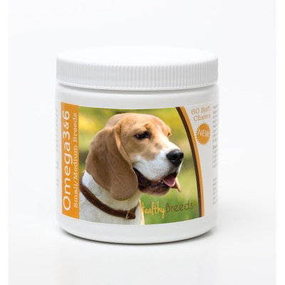 Healthy Breeds 840235142416 Beagle Omega 3 & 6 Soft Chews - 60 count