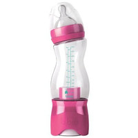 b.box Baby Bottle + Dry Formula Dispenser | Color: Berry Surprise | 8 oz. | BPA-Free| Phthalates & PVC Free| Dishwasher Safe