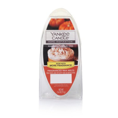 Newell Brands Yankee Candle Home Inspirations Wax Melts, Warming Pumpkin Chai, 6-Pack