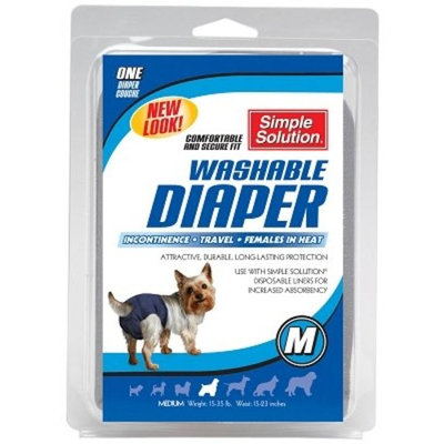 Simple Solution Washable Reusable Female Dog Diapers