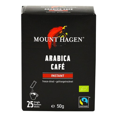 Mount Hagen Organic fair trade instant coffee stick 50g (2gX25P)