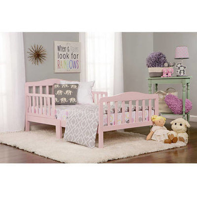 Dream On Me Classic Toddler Bed in Blush Pink