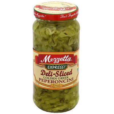 Mezzetta Deli Sliced Golden Greek Peperoncini, 16 oz (Pack of 6)
