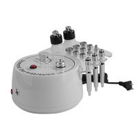 White Professional 3 In 1 Mini Diamond Microdermabrasion Machine Dermabrasion Facial Peel Vacuum Spray Machine No Irritation