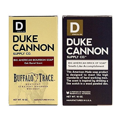 Duke Cannon - Buffalo Trace Bourbon Soap and Big American 'Smells Like Accomplishment' Bar Soap Combo