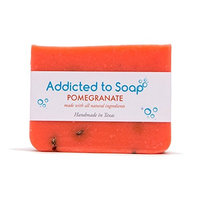 Addicted to Soap – Pomegranate Soap | Specially Formulated – All Natural Ingredients for Perfectly Clean Skin and a Beautifully Refreshing Scent - Handmade with Love in Texas