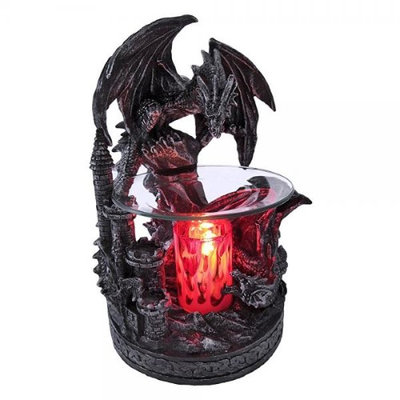 Lamp Electric Blk Dragon Oil Warmer